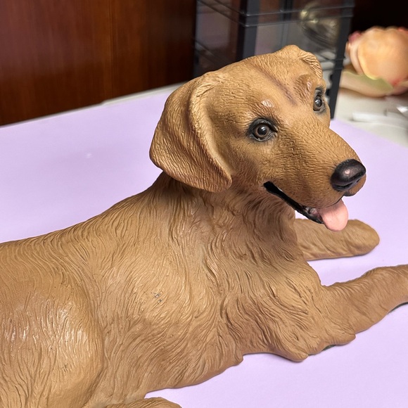 Homco Vintage Golden Retriever Dog Resin Sculpture - Picture 9 of 15